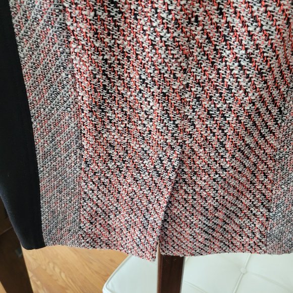 Anthro Yoana Baraschi Black and Tweed Pencil Skirt US 6 - Picture 7 of 9